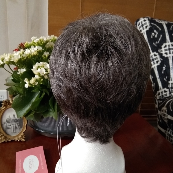 New, never worn. Woman's Petite Estetica Classique Collection Shades of Gray Wig - Picture 3 of 8